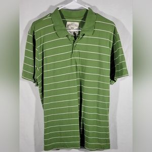 Areopostale men's size XL green and white stripped polo.